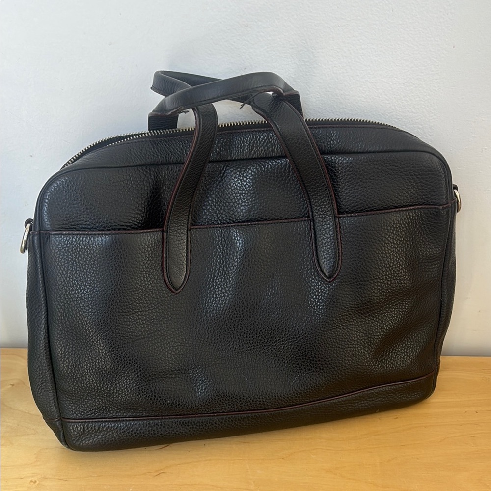 COACH Black Leather Men's Bag/ BRIEFCASE - Picture 3 of 6